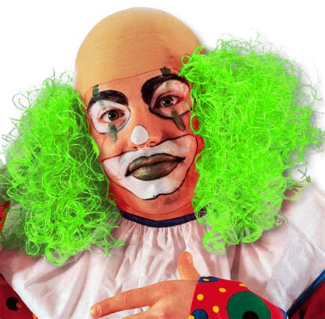Clown Wig With Green Hair Clown Wigs Bald Wigs Horror