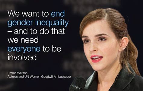 Emma Watson End Gender Inequality Inequality Quotes Isnpirational