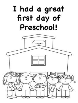 You can use this coloring page as morning work, or to have your little ones busy while you do your beginning of the year screenings. First Day of Preschool Coloring Pages by Miss P's PreK ...