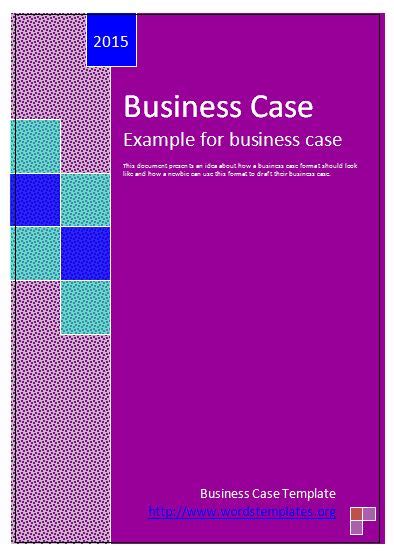 business case template  word templates