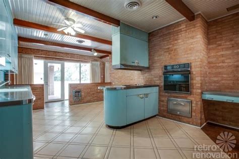 Geneva all wood kitchen and vanity cabinets by lesscare. 1954 Texas time capsule house - original cork floors ...
