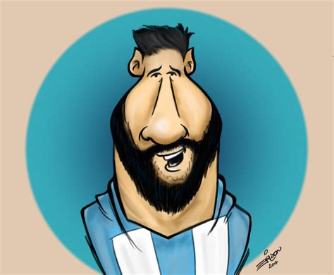 Artstation Caricatura Messi