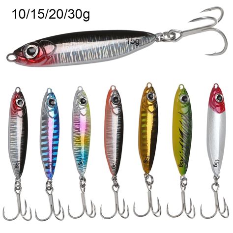 G Jig Shone Hard Spinning Bait Feather Metal Jigger Fishing