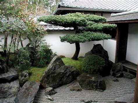 A japanese inspired garden can be perfect for a small space. Beautiful front yard rock garden landscaping ideas (9 (With images) | Japanese garden design