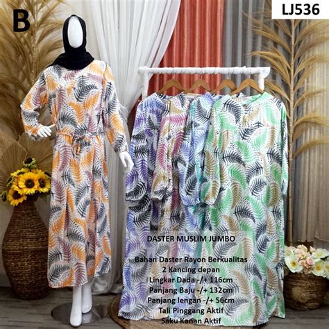 Jual Daster Muslim Jumbo Lj Pakaian Tidur Wanita Daster Jumbo Gamis