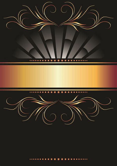 Black And Gold Vector At Vectorified Com Collection Of Black And Gold