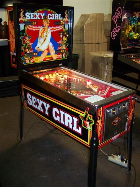 sexy girl pinball machine 1980 ranco automaten item is in used condition evidence of wear and co
