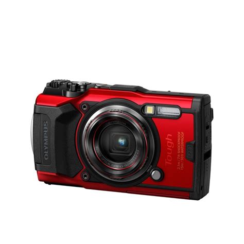 Olympus Tough Tg 6 Compact Camera Red Underwater Digital Camera On