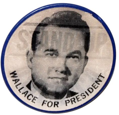 1968 George Wallace President Flasher Varivue Vari Campaign Pin Pinback