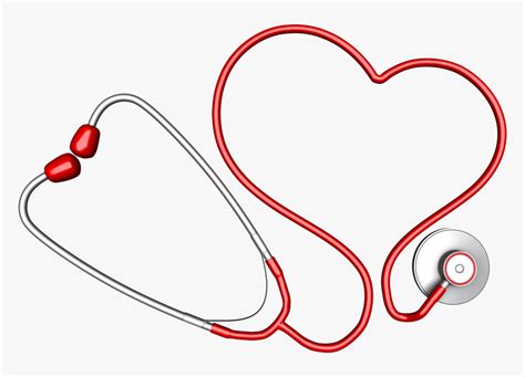 Stethoscope Heart Nursing Stock Photography Clip Art Red Stethoscope