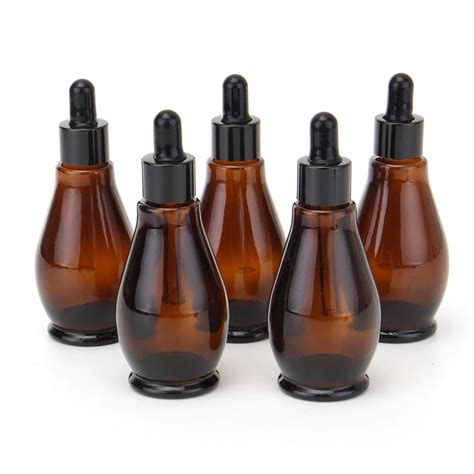 5pcs 10203050100ml Amber Glass 30ml Dropper Bottle 100ml Essential