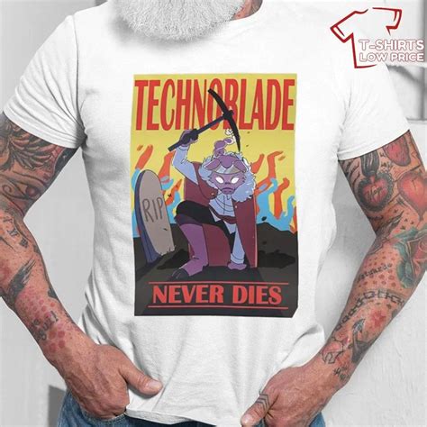 Rip Technoblade Never Dies T Shirt Rip The Legend Riptechnoblade T