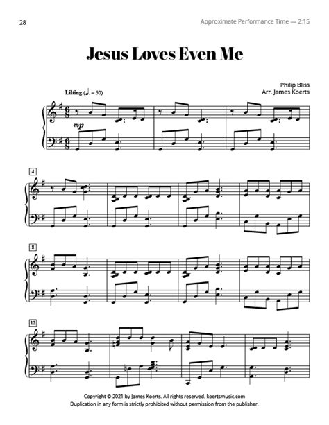 Jesus Loves Even Me Koerts Music