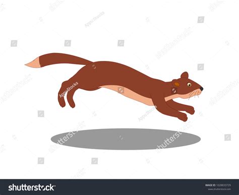 Mongoose Action Cartoon Vector Image เวกเตอร์สต็อก ปลอดค่าลิขสิทธิ์