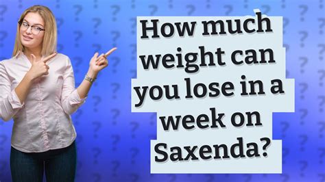 how much weight can you lose in a week on saxenda youtube