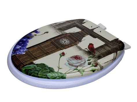 High Quality Printed Luxury Soft Cushion Toilet Seat Available In