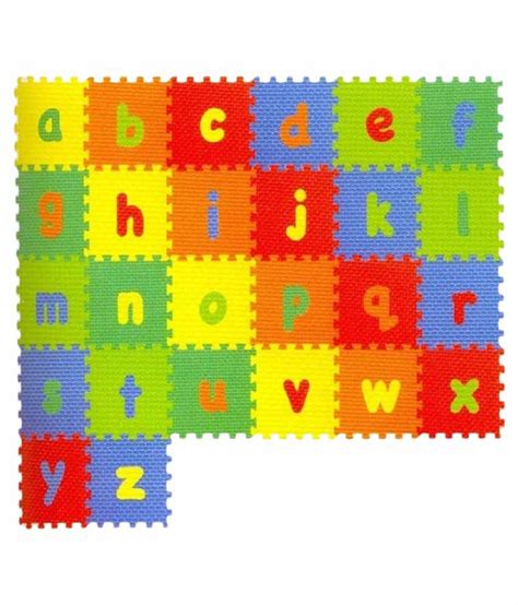 Kiddy Multicolor Eva Foam Alphabet A Z Puzzle Mat 26 Pieces Buy