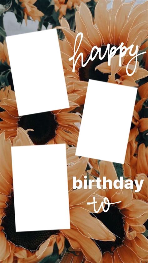 Happy Birthday Instagram Story Template Instagram Frame Template