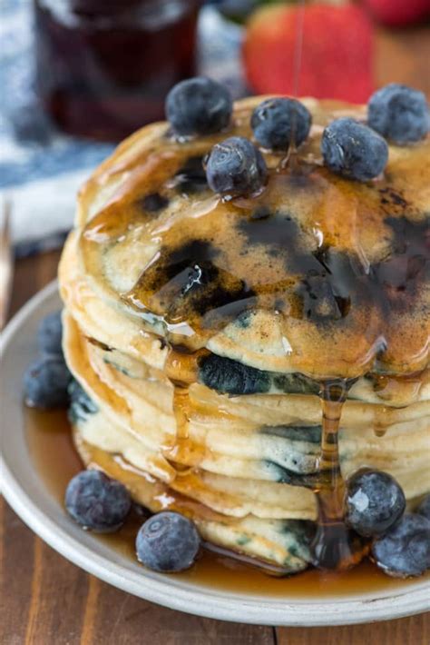 Recipe Fluffy Blueberry Pancakes Blue Diamond