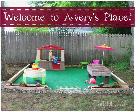 Diy Outdoor Play Space Averys Place Sweet Lil You