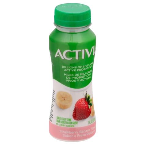 Strawberry Banana Probiotic Yogurt Drink Activia 7 Fl Oz Delivery