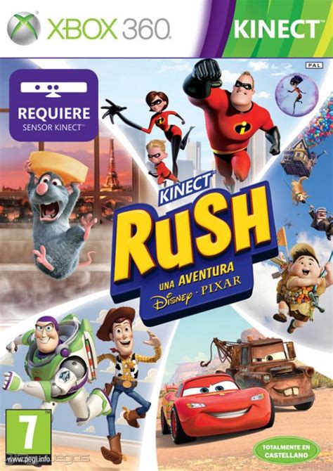 Carátula Oficial De Kinect Rush Una Aventura Disney · Pixar Xbox 360