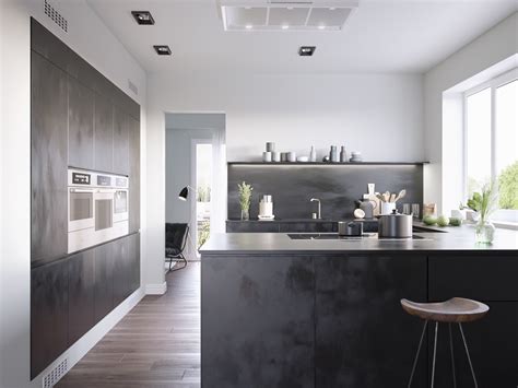 Black kitchen designs require excellent illumination. 40 Beautiful Black & White Kitchen Designs