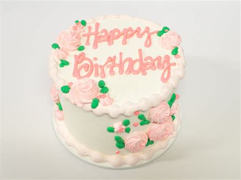 Photo Of A Pink Rose Birthday Cake Pattys Cakes And Desserts