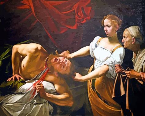 Judith Beheading Holofernes By Caravaggio Paint By Number