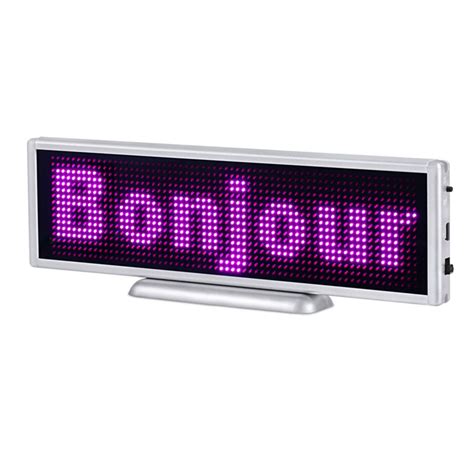 Multi Language Bluetooth Mini Led Display Wireless Rechargeable Led