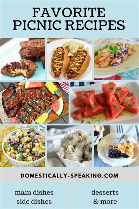 You could make a cake—but it's also probable that by the time you get to your picnic, beach, or barbecue, it'll be damaged. Picnic Food - if you're looking for some great recipes to ...