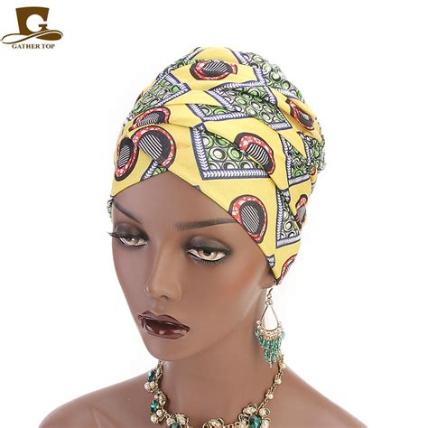 New Women Multi Usage Turban Headband African Printing Long Head Wrap
