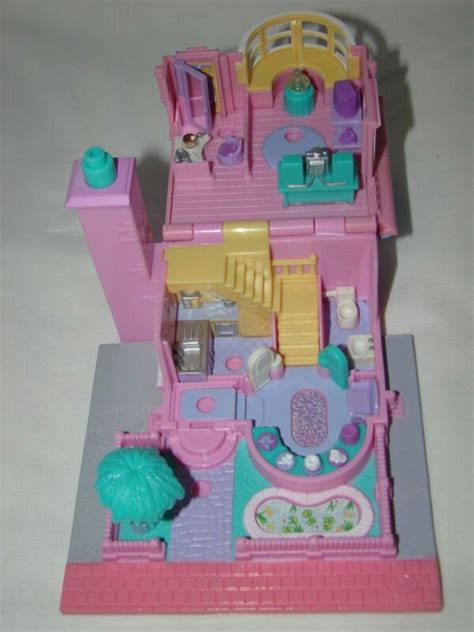 Polly Pocket 1993 Light Up House Mini Mansion Playset Pollyville