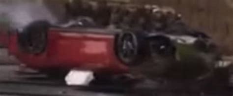 Porsche 911 Gt3 Gets Totaled In Street Racing Crash Car Hits A Wall