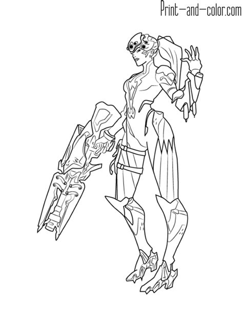 Overwatch Coloring Pages Print And