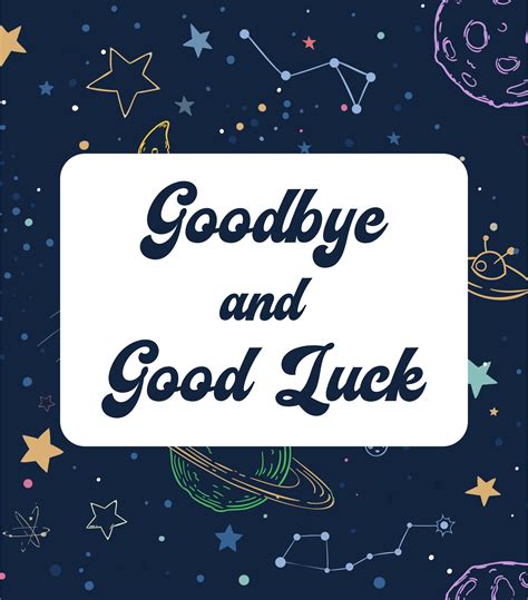 Farewell And Good Luck Cards