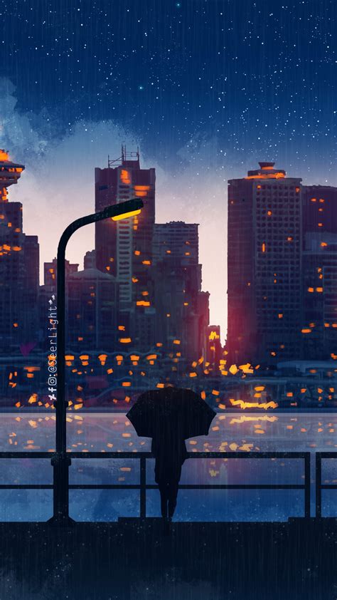 Anime City Rain Wallpapers Top Free Anime City Rain Backgrounds