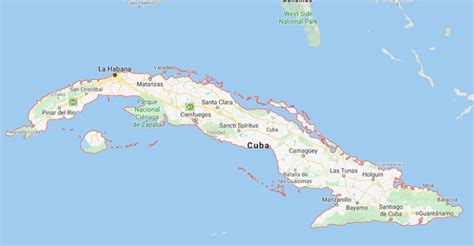 Mapa De Cuba Regiones Y Zonas Turísticas La Habana Varadero