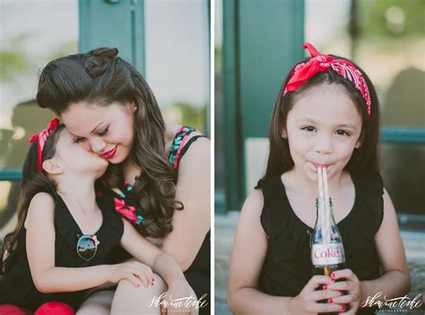 Retro Pin Up Inspired Mother Daughter Photo Shoot Shaunae Teske Photography Mother Daughter