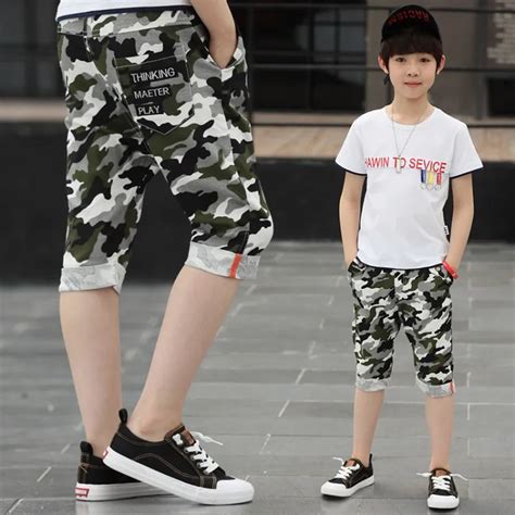 Summer Baby Boys Shorts Pants 2018 Cotton Elastic Waist Camouflage Boys
