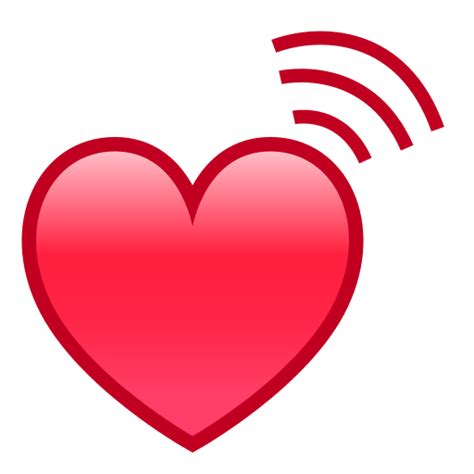 Beating Heart Emoji For Facebook Email And Sms Id 12942