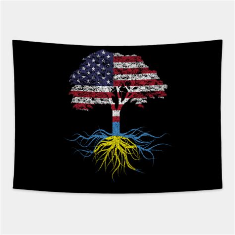 American Grown With Palauan Roots Usa Flag American Grown With Palauan Roots Usa Tapestry
