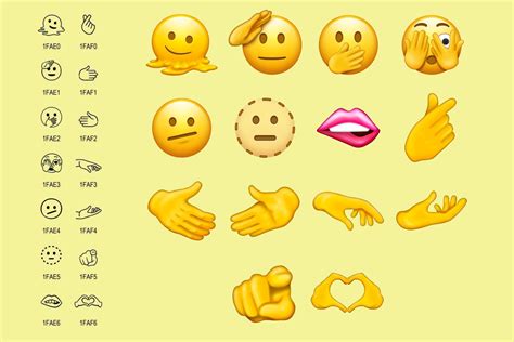 Siguiente Los Emojis Incluir N Cara Que Se Derrite Labios Que Se Muerden Manos De Coraz N
