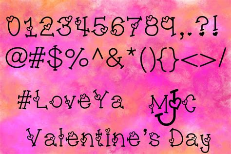 Sweetheart Hand Lettered Heart Font 185035 Valentines Font Bundles