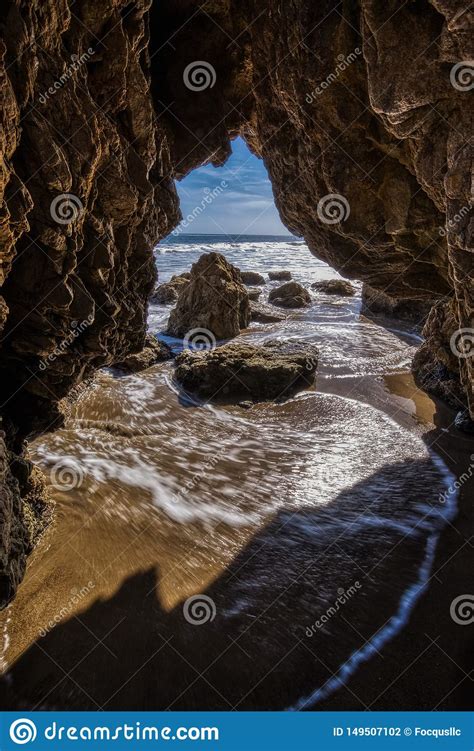 Rock Arch At El Matador Beach Stock Photo Image Of Cave Journey