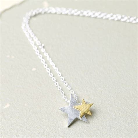Mix Up Those Metals With This 14 Carat Gold And Pure Silver Plated Star