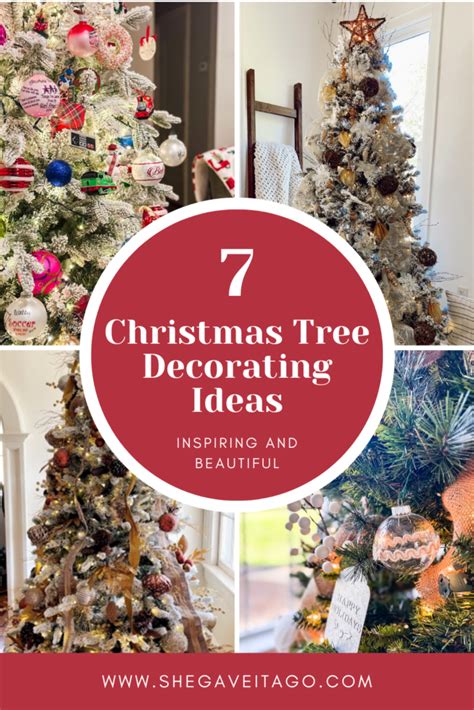 7 Inspiring Christmas Tree Decorating Ideas She Gave It A Go