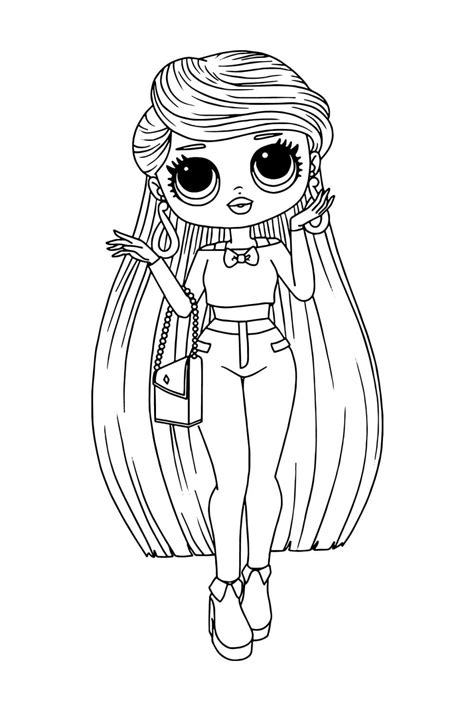 Lol Omg Girl Lara Coloring Page Free Printable Coloring Pages For Kids