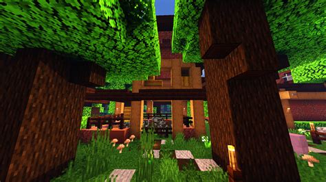 Survival House Dark Oak Forest Mapaconstrucción