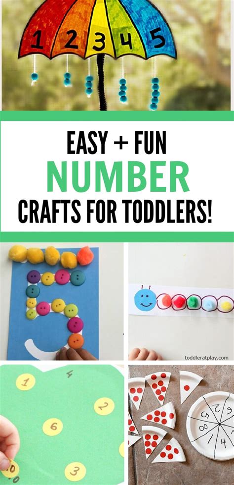 15 Number Crafts For Toddlers Math Activities And Number Crafts 2023